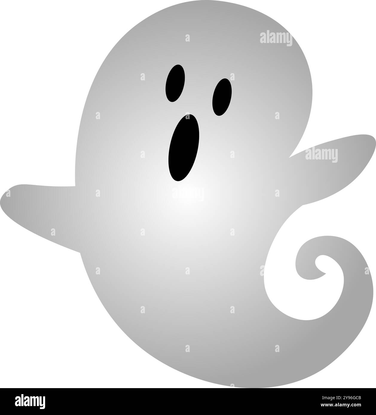 Piccolo fantasma di halloween, per sfondi, texture, stampe firmate Foto Stock