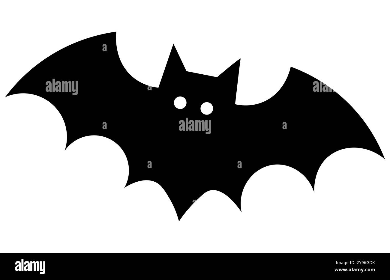 illustrazione bat per sfondi e designer Foto Stock