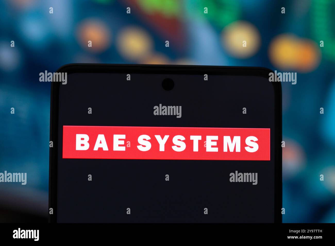 2 settembre 2024, Paraguay. In questa immagine, il logo BAE Systems viene visualizzato sullo schermo di uno smartphone Foto Stock