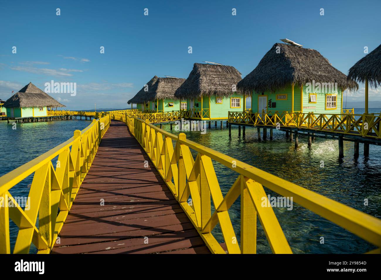 Hotel boutique resort di lusso sull'isola di Bocas del Toro, Panama, America centrale - foto stock Foto Stock