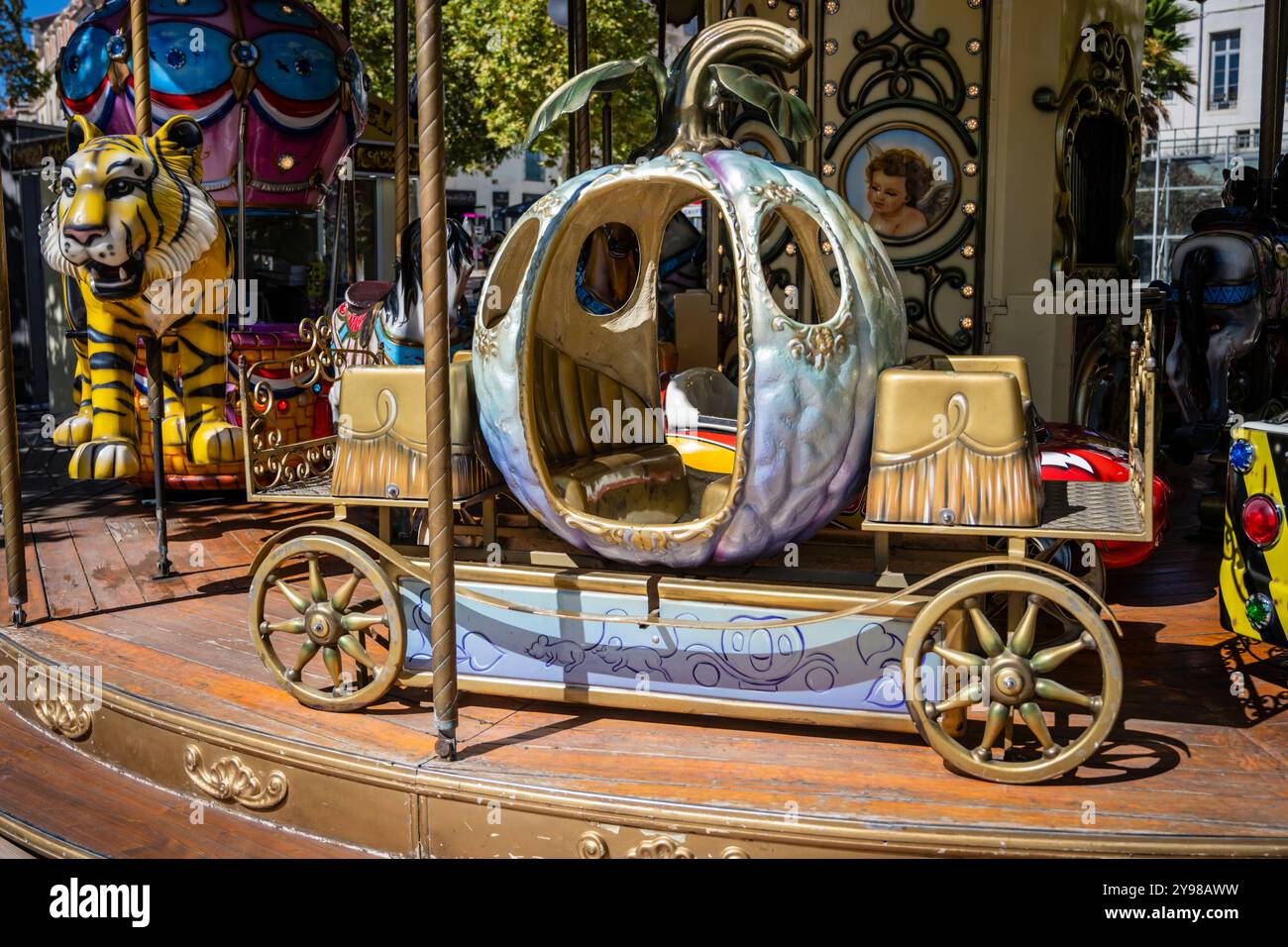 Carosello a Beziers, Francia. Foto Stock