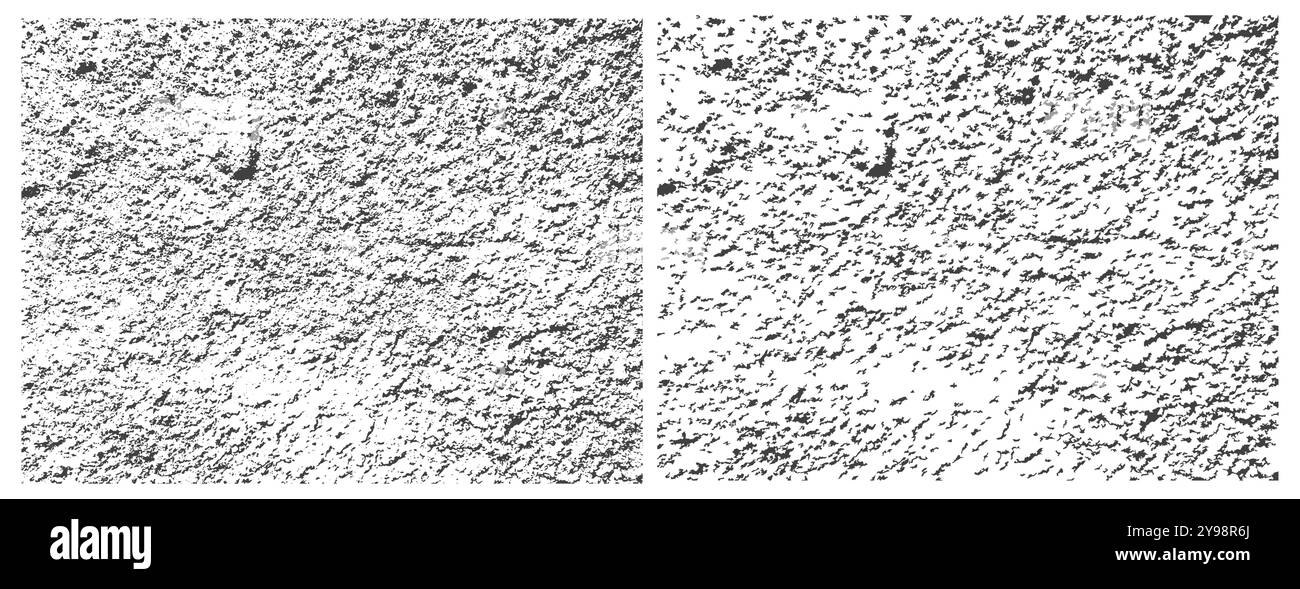 Sfondo astratto grunge vettoriale texture impostato trama di grana in distretto. Sfondo grunge Illustrazione Vettoriale