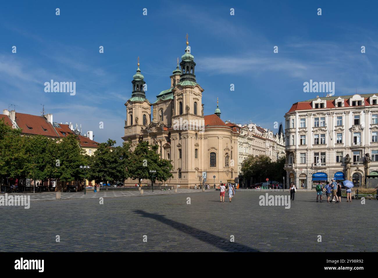 Piazza della città Vecchia a Praga, Repubblica Ceca. Foto Stock