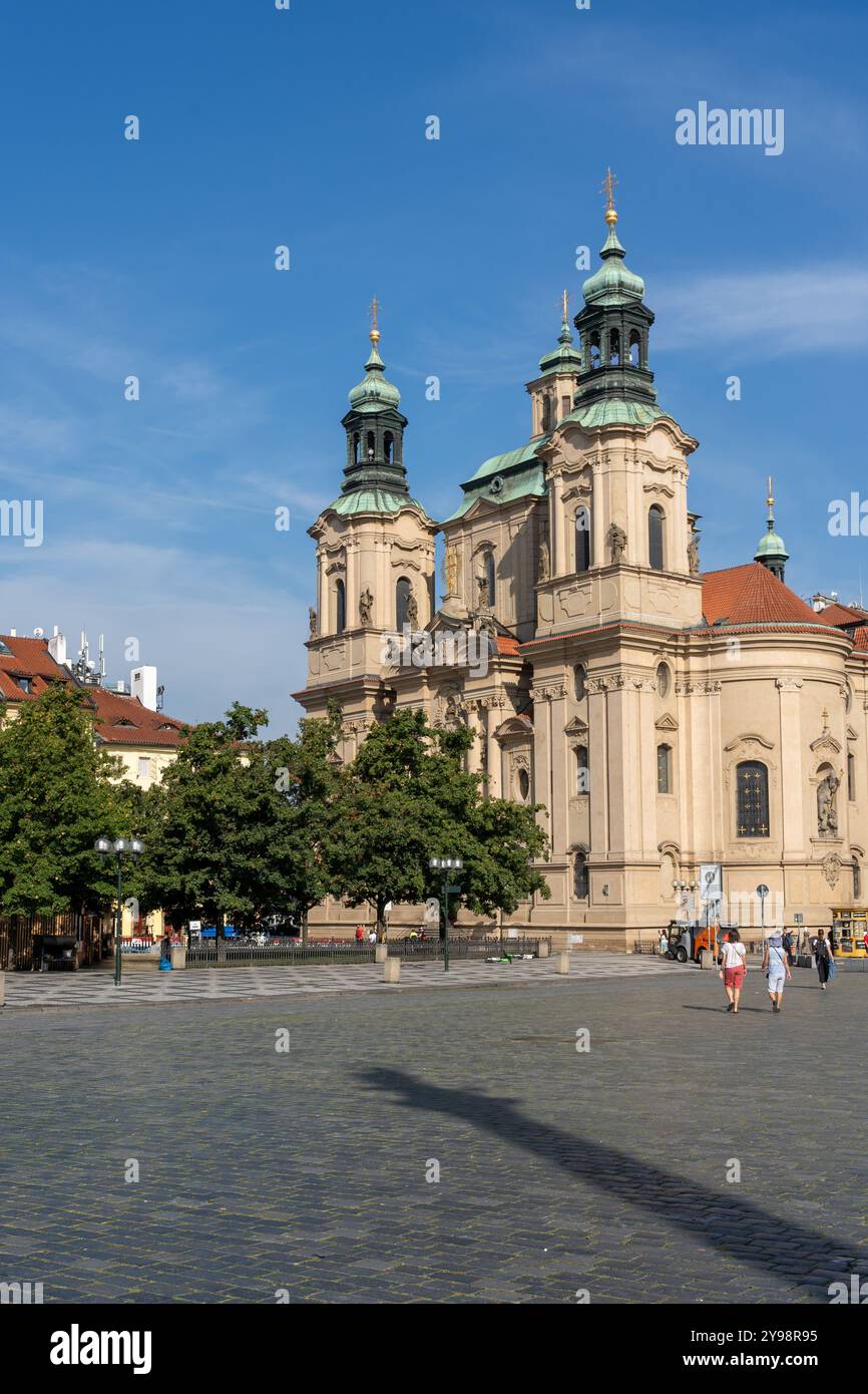 Piazza della città Vecchia a Praga, Repubblica Ceca. Foto Stock