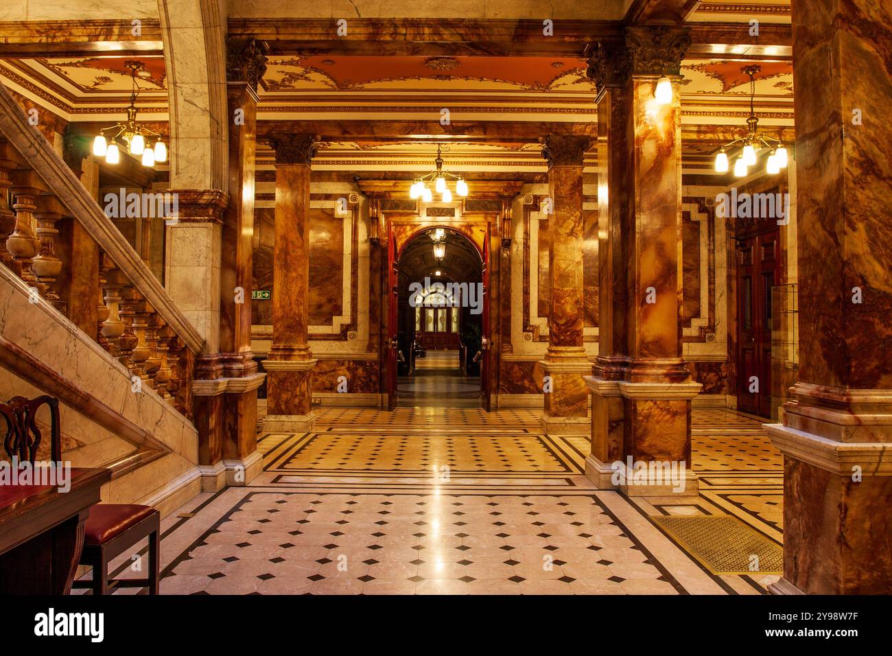 Le favolose City Chambers di Glasgow, gli uffici principali del Glasgow City Council, George Square, Glasgow, Scozia Foto Stock