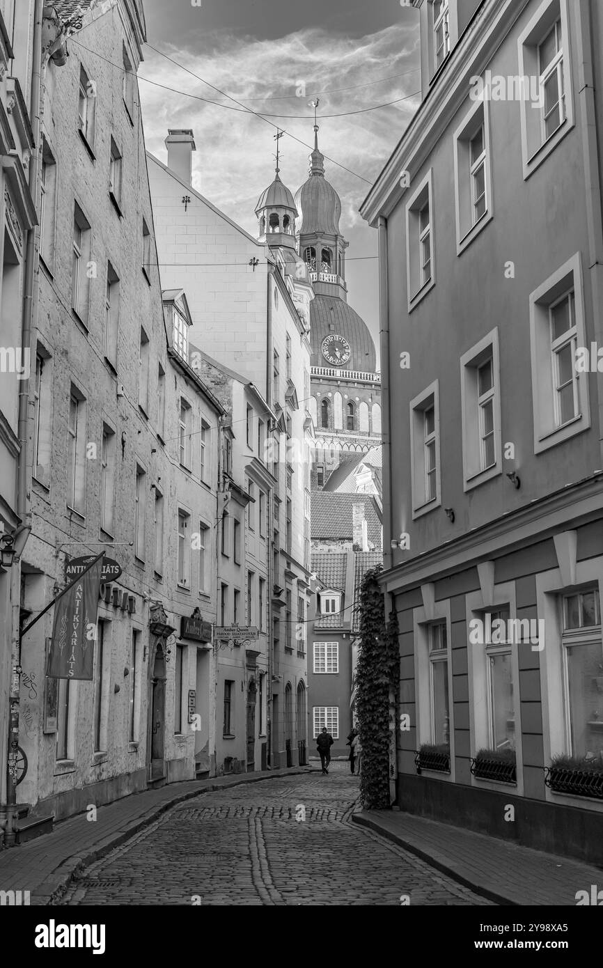 Riga, 2 Krāmu iela Foto Stock