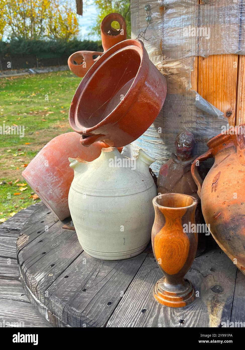 Ceramica. Natura morta. Foto Stock