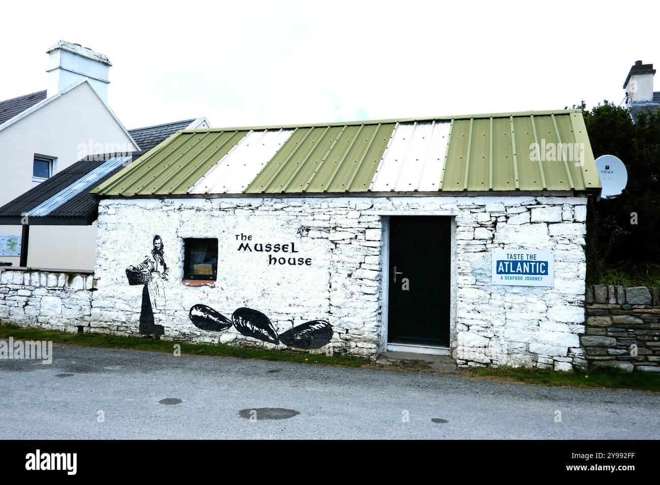 Il ristorante Mussel House a Kilmakilloge, Lauragh, County Kerry. Irlanda - John Gollop Foto Stock