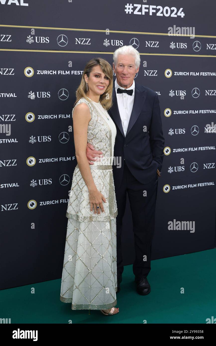 Richard Gere - 20° Zurich Film Festival 2024 Richard Gere mit Ehefrau ...
