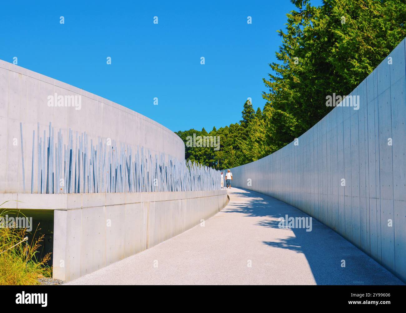 Museo Hoki a Chiba di Nikken Sekkei. Un museo d'arte contemporanea a Chiba, in Giappone, rinomato per la sua impressionante collezione di dipinti iperrealistici Foto Stock