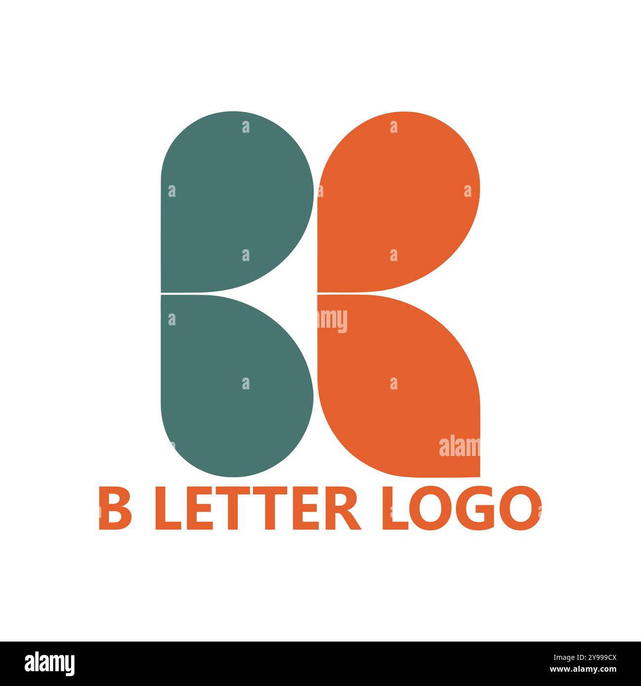 B LETTERA LOGO Illustrazione Vettoriale