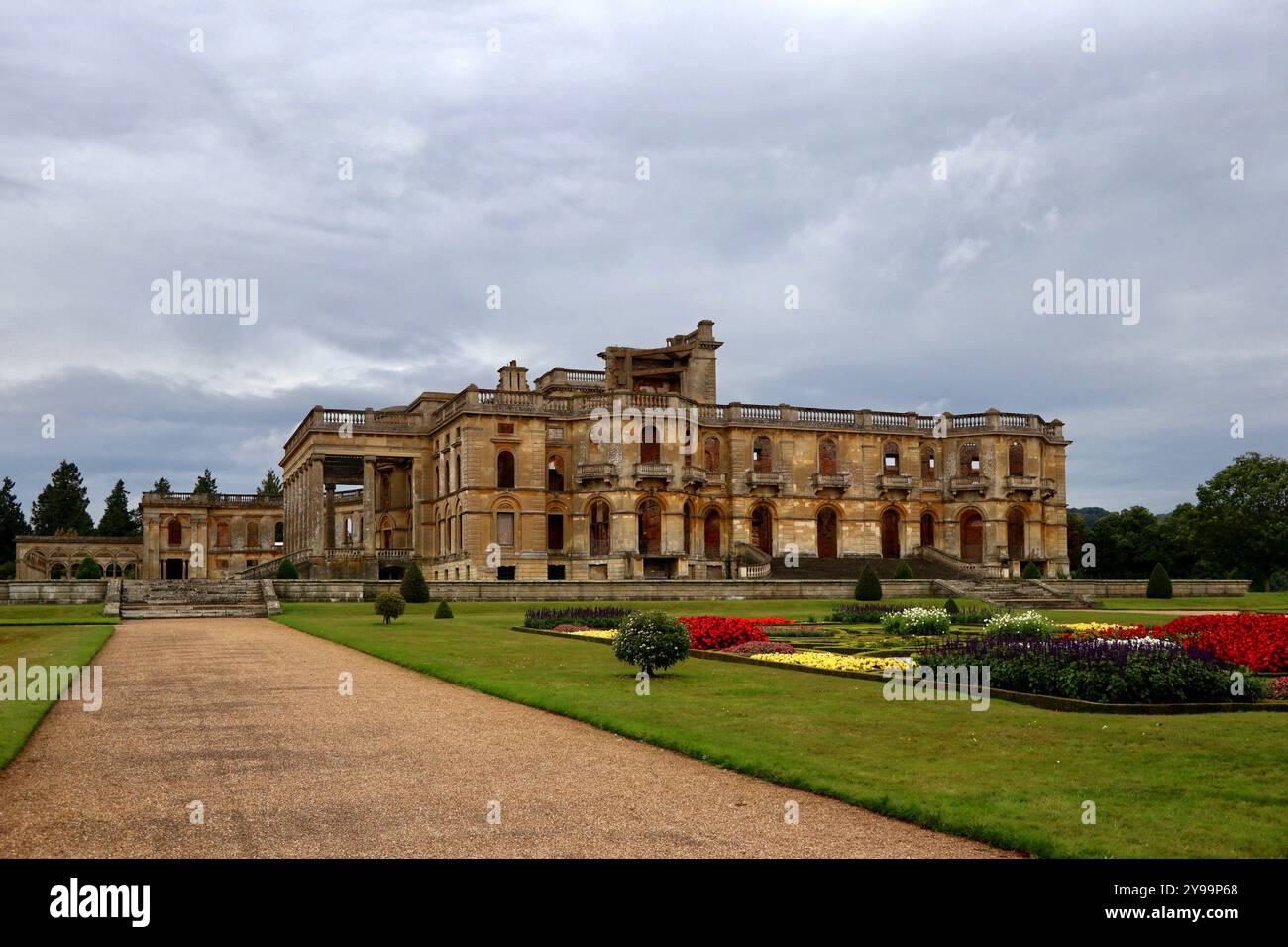 I resti di Witley Court a Great Witley. Foto Stock