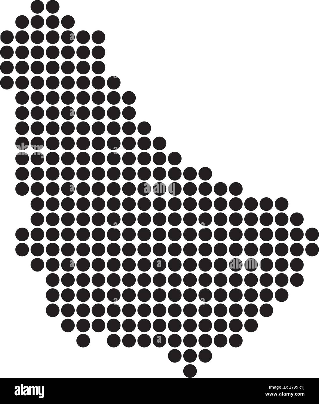 Icona della mappa Barbados illustrazione disegno degli elementi Illustrazione Vettoriale