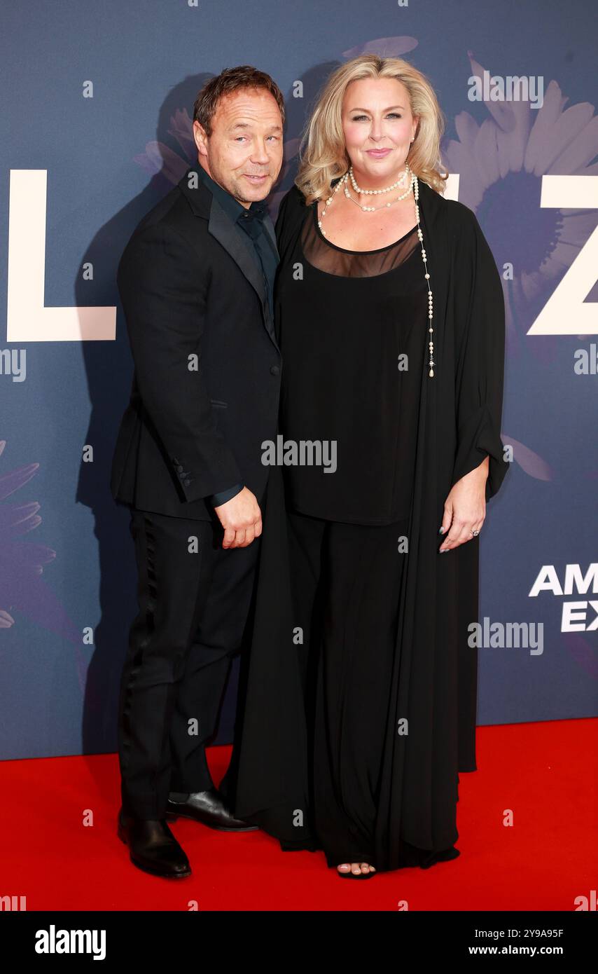 Londra, Regno Unito. 09 ottobre 2024. Stephen Graham e Hannah Walters partecipano alla prima mondiale "Blitz" durante il Gala di apertura del 68° BFI London Film Festival alla Royal Festival Hall di Londra (foto di Fred Duval/SOPA Images/Sipa USA) crediti: SIPA USA/Alamy Live News Foto Stock