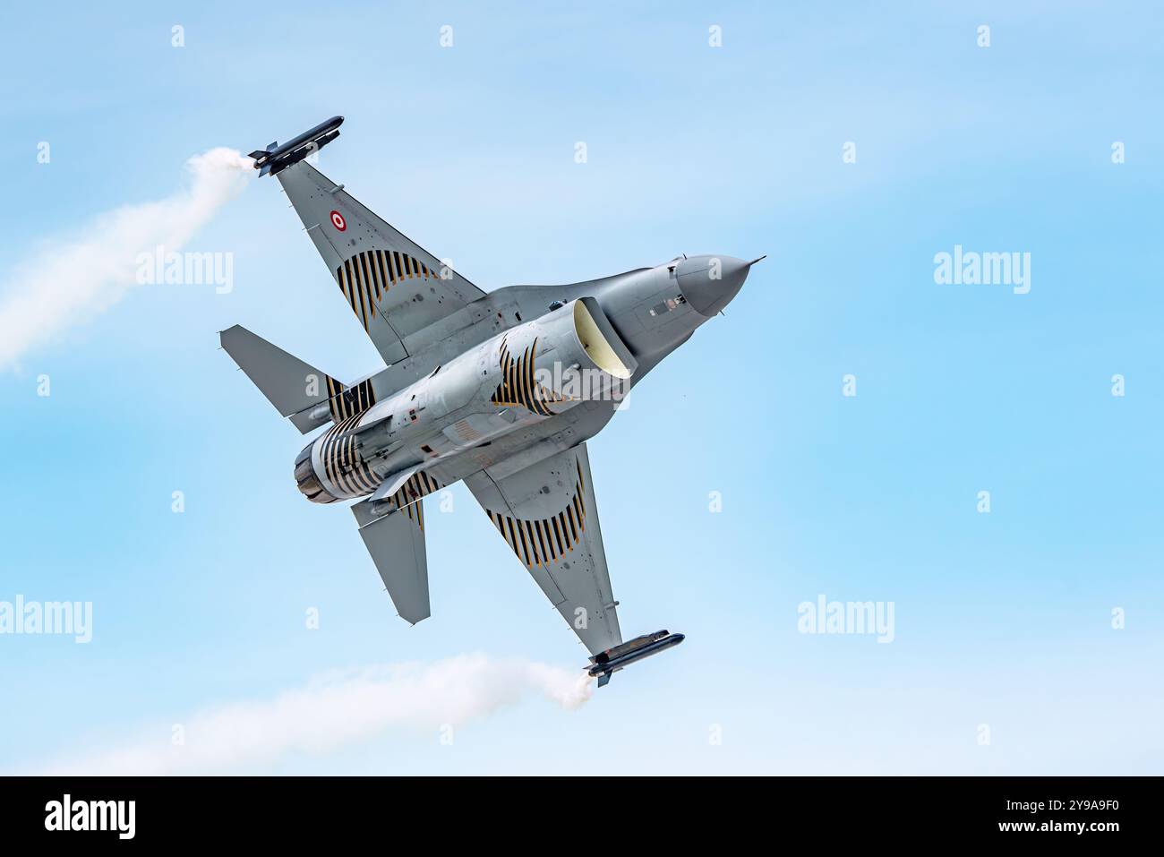Konya, Turchia - 05 09 2023: Anatolian Eagle Air Force Exercise 2023 Soloturk F16 Fighter jet show posizione in Turchia Foto Stock