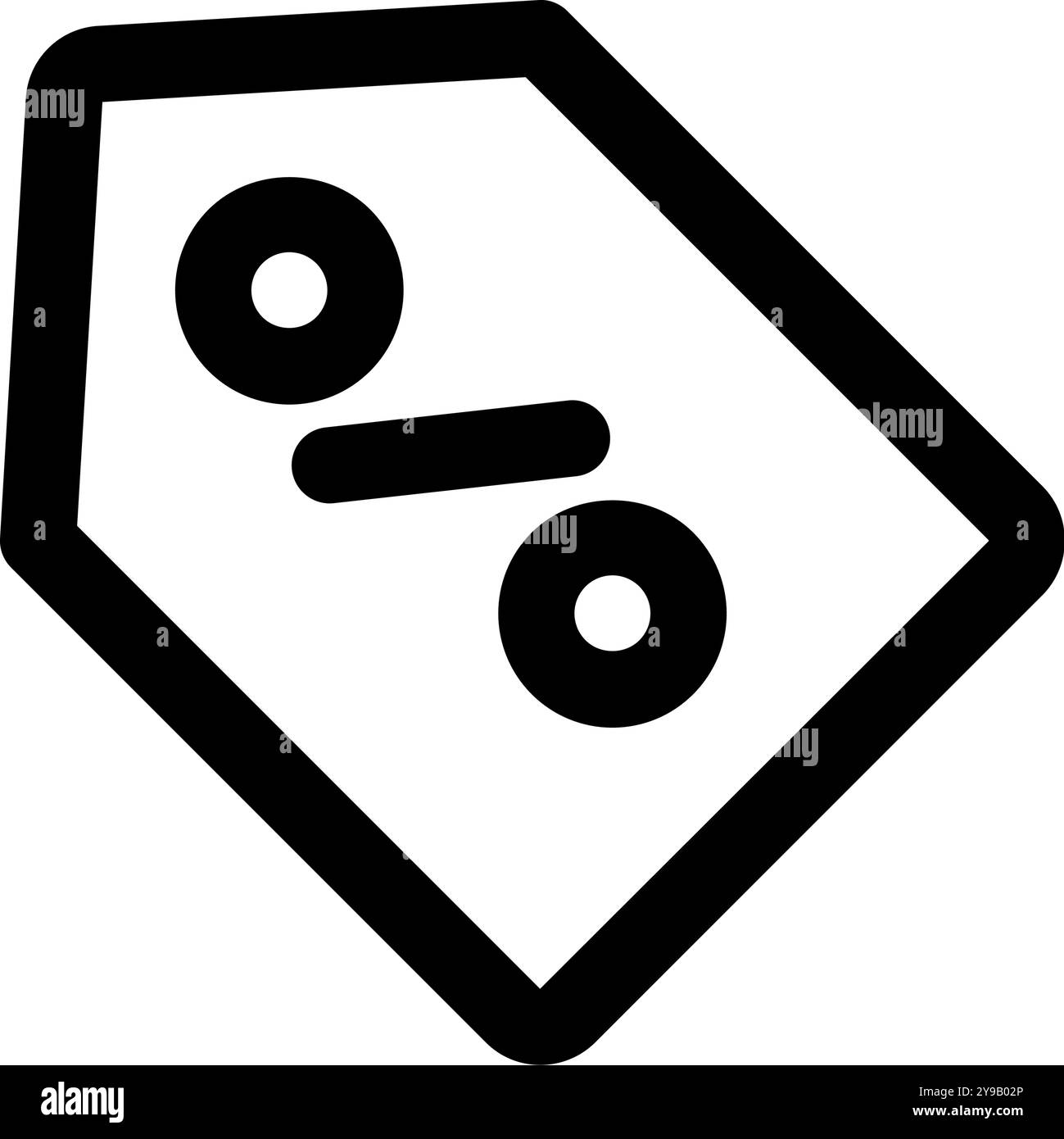 Etichetta sconto icona vettore. Design a icone con profilo piatto. Può essere utilizzato per l'interfaccia utente, il sito Web e l'app mobile Illustrazione Vettoriale