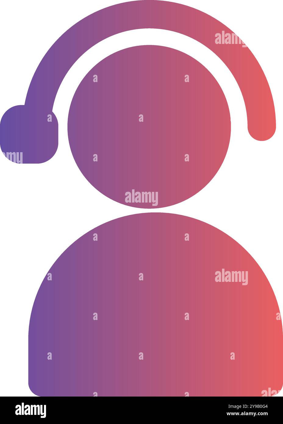 Icone del servizio clienti. con un design moderno e colori sfumati. Adatto per siti Web, interfaccia utente e app mobili. Illustrazione Vettoriale