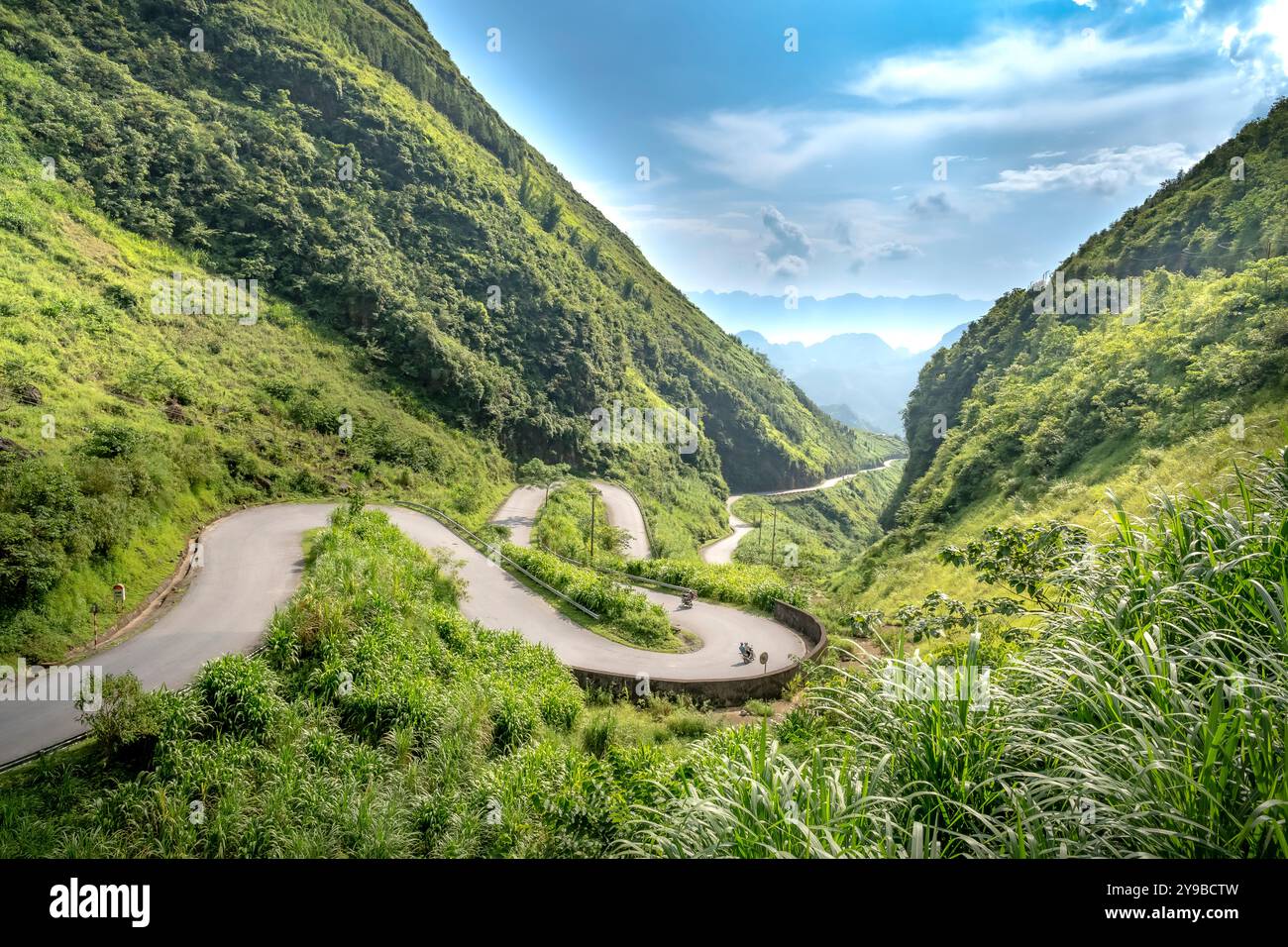 Passo Tham ma a ha Giang, Vietnam Foto Stock