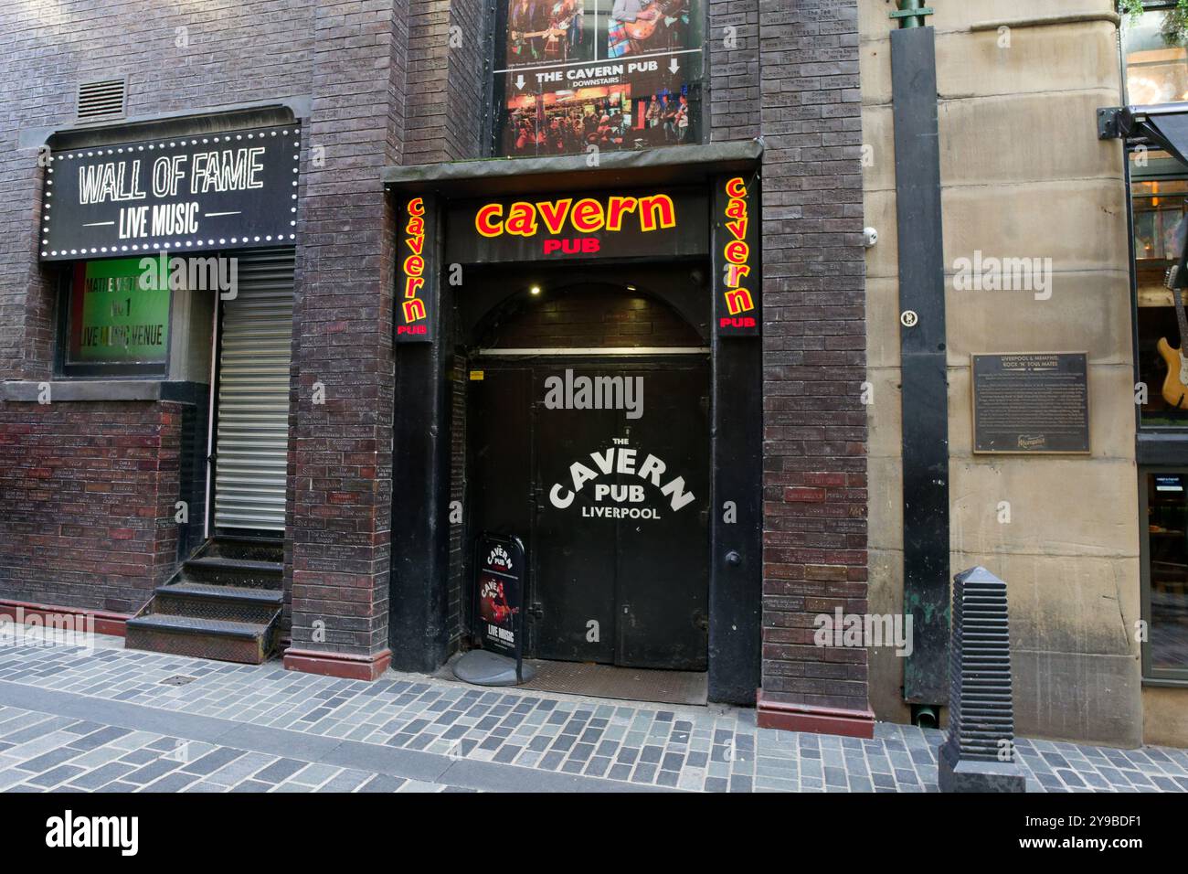 The Cavern Club in Matthew Street, Liverpool, Regno Unito Foto Stock