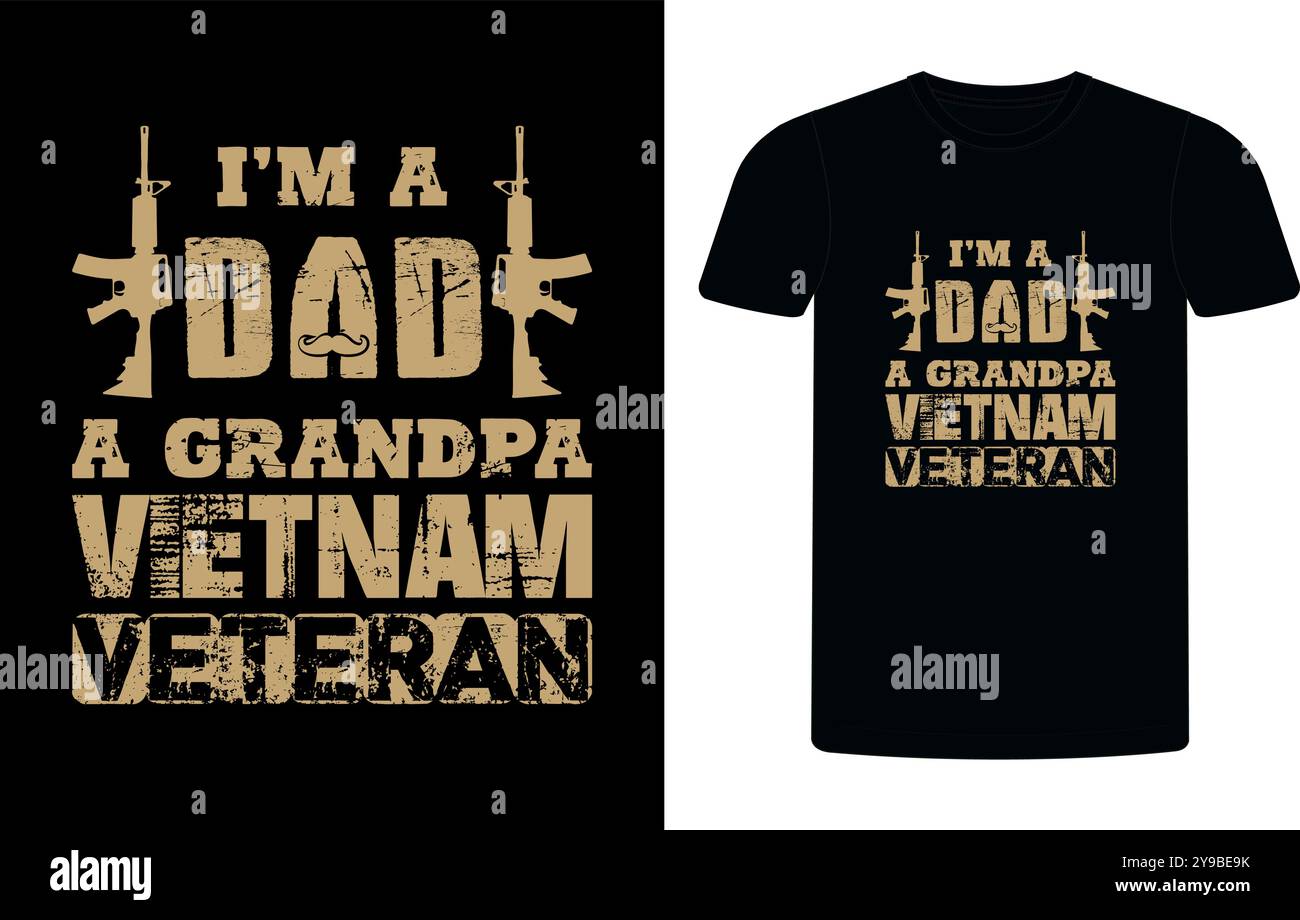 Maglietta tipografica dei veterani americani. Citazione motivazionale con T-shirt text VETERANA. T-shirt di alta qualità pronta per la stampa, T-shirt veterano vettoriale Illustrazione Vettoriale