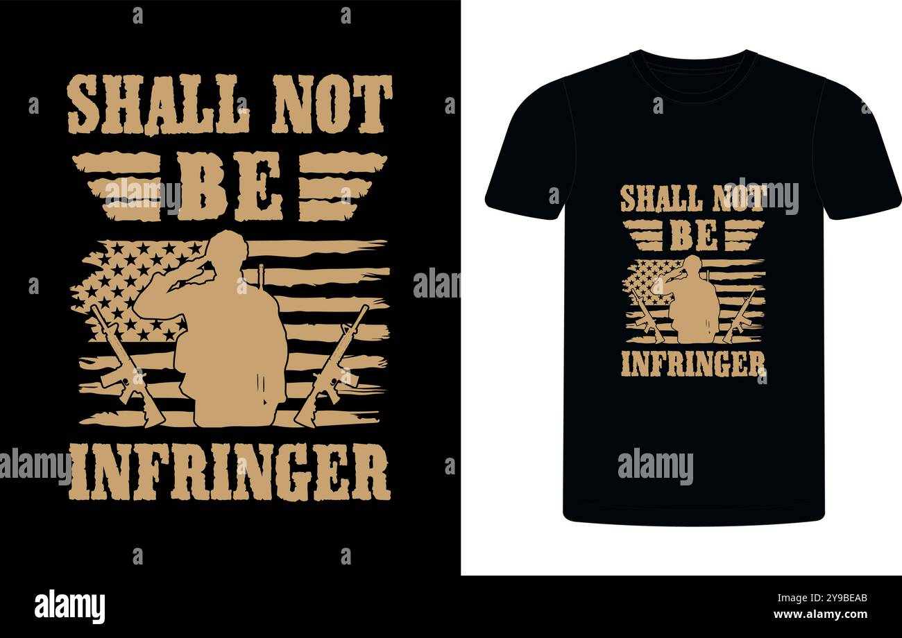 Maglietta tipografica dei veterani americani. Citazione motivazionale con T-shirt text VETERANA. T-shirt di alta qualità pronta per la stampa, T-shirt veterano vettoriale Illustrazione Vettoriale