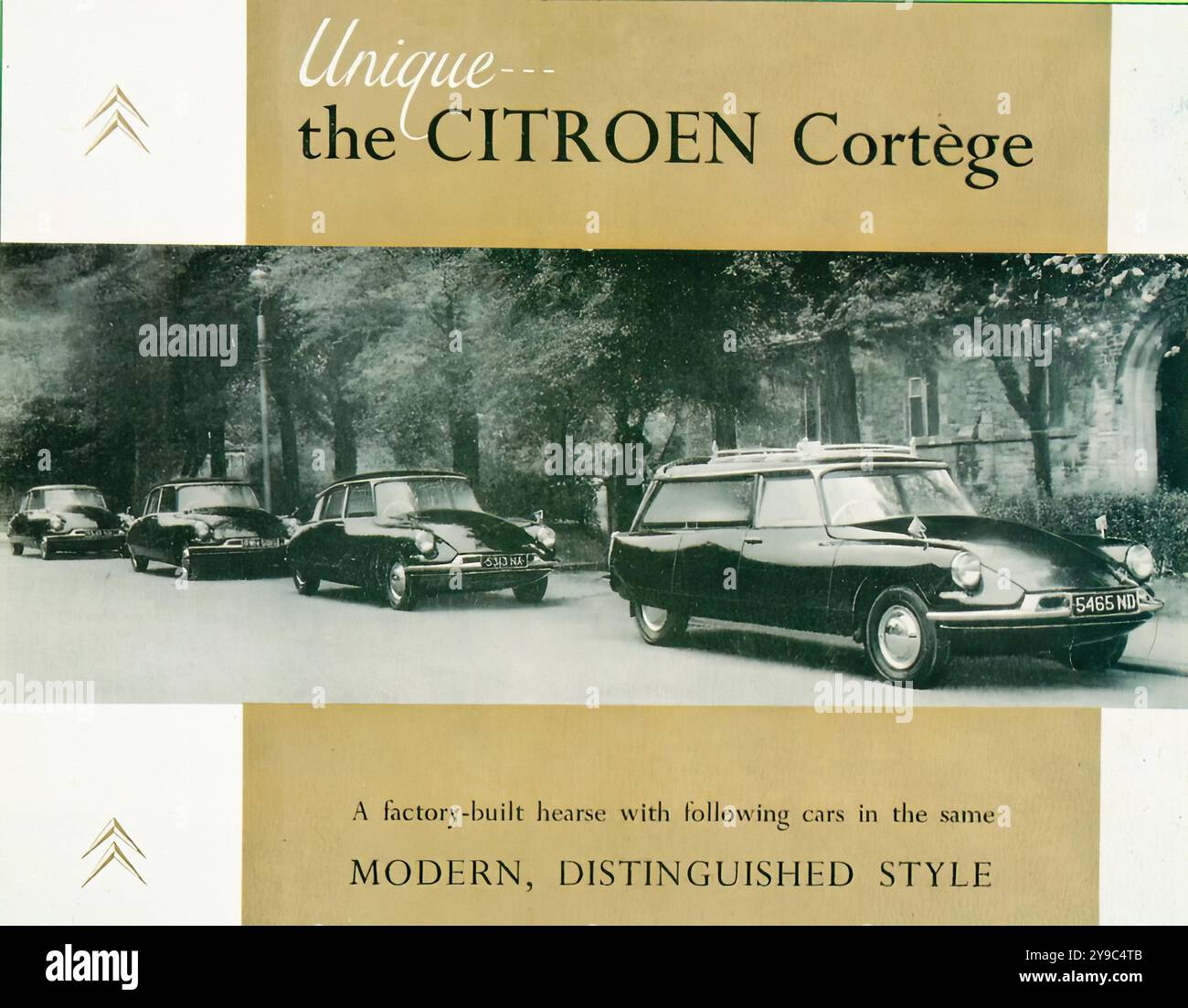 Citroen DS ID Cortège - pubblicità di auto d'epoca Foto Stock