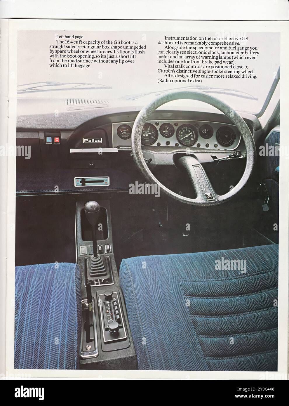 Citroën GS 1978-79 - pubblicità auto d'epoca Foto Stock