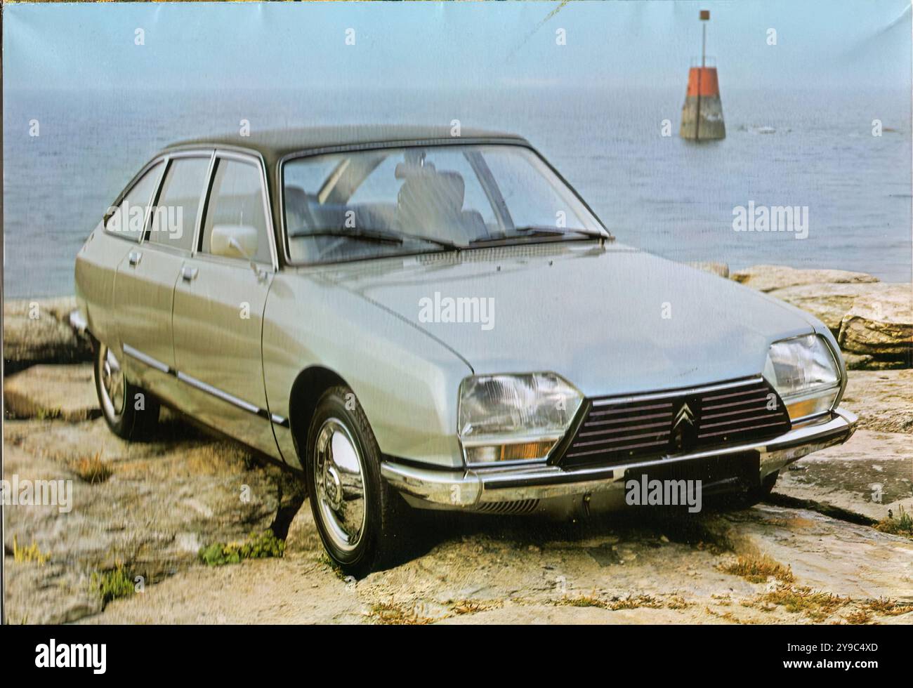 Citroen GS Pallas (1977) - pubblicità di auto d'epoca Foto Stock