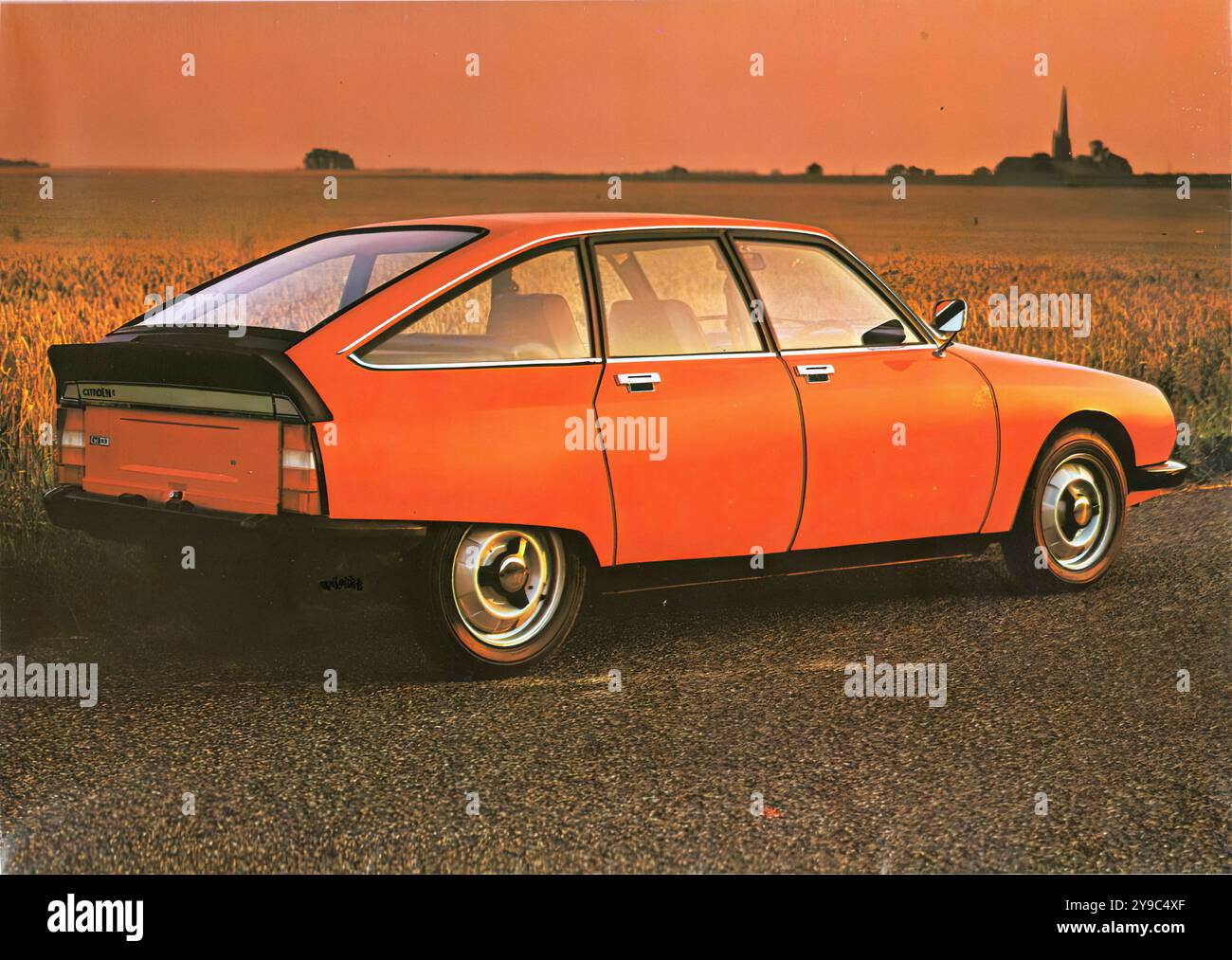 Citroën GS X2 (1977) - pubblicità per auto d'epoca Foto Stock