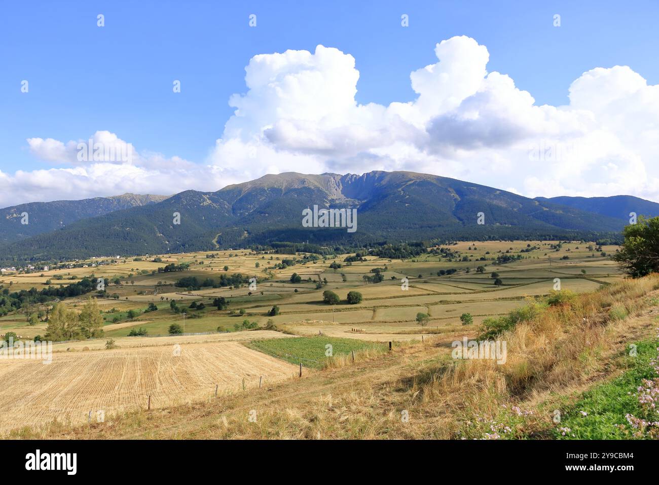 Paesaggio montano a la Cabanasse, Occitania in Francia Foto Stock