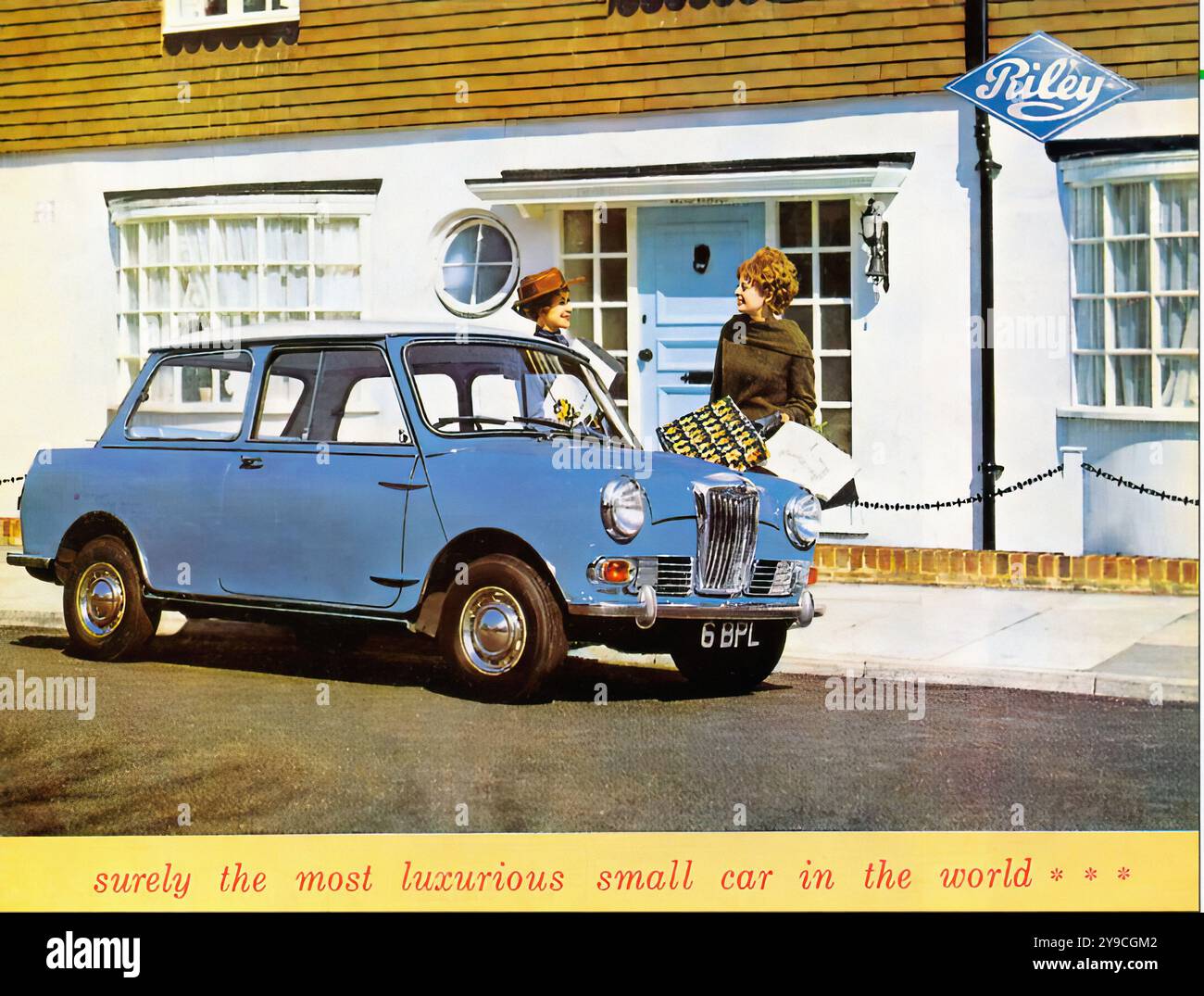 Riley Elf (1961) - pubblicità di auto d'epoca Foto Stock