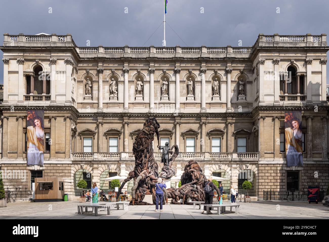 Royal Academy Burlington House, Londra Inghilterra Regno Unito Foto Stock