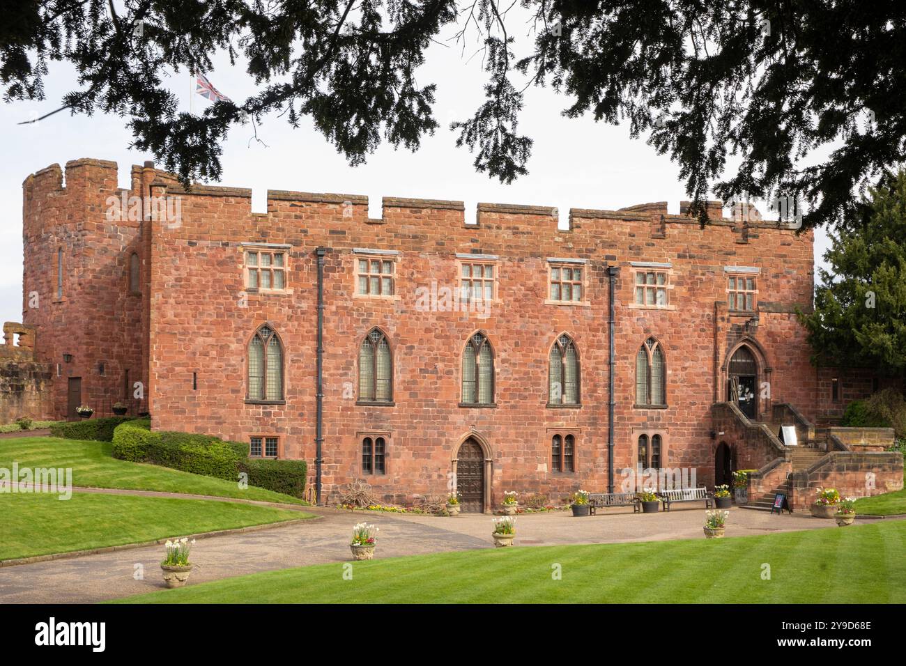 Regno Unito, Inghilterra, Shropshire, Shrewsbury, Castle Foto Stock