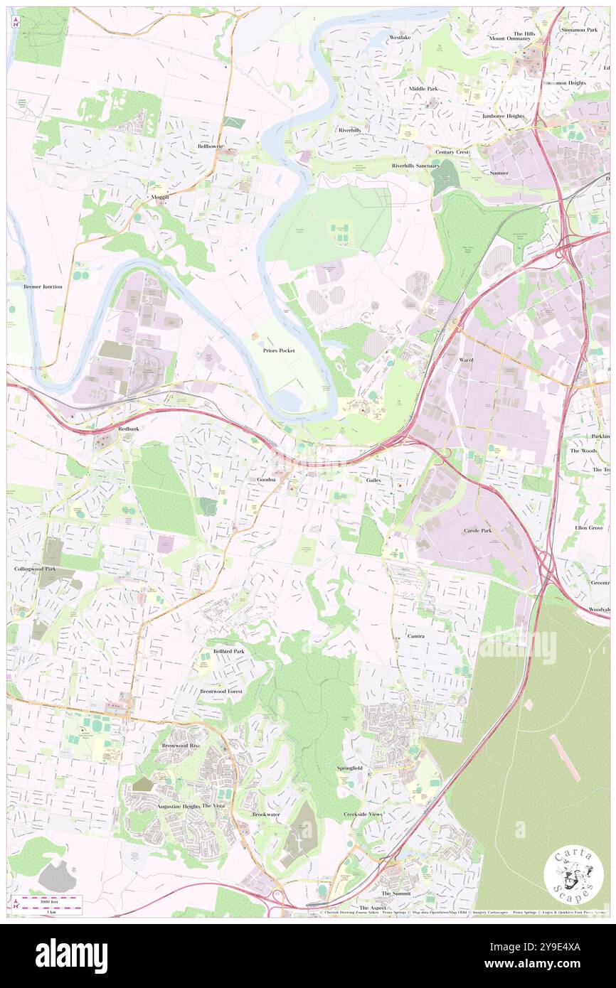 Goodna, Ipswich, AU, Australia, Queensland, s 27 36' 31'', N 152 54' 6'', MAP, Cartascapes Map pubblicata nel 2024. Esplora Cartascapes, una mappa che rivela i diversi paesaggi, culture ed ecosistemi della Terra. Viaggia attraverso il tempo e lo spazio, scoprendo l'interconnessione del passato, del presente e del futuro del nostro pianeta. Foto Stock