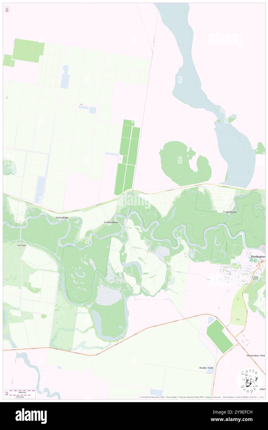 Cookoothambo Lagoon, AU, Australia, nuovo Galles del Sud, s 34 32' 54'', N 145 57' 4'', MAP, Cartascapes Map pubblicata nel 2024. Esplora Cartascapes, una mappa che rivela i diversi paesaggi, culture ed ecosistemi della Terra. Viaggia attraverso il tempo e lo spazio, scoprendo l'interconnessione del passato, del presente e del futuro del nostro pianeta. Foto Stock