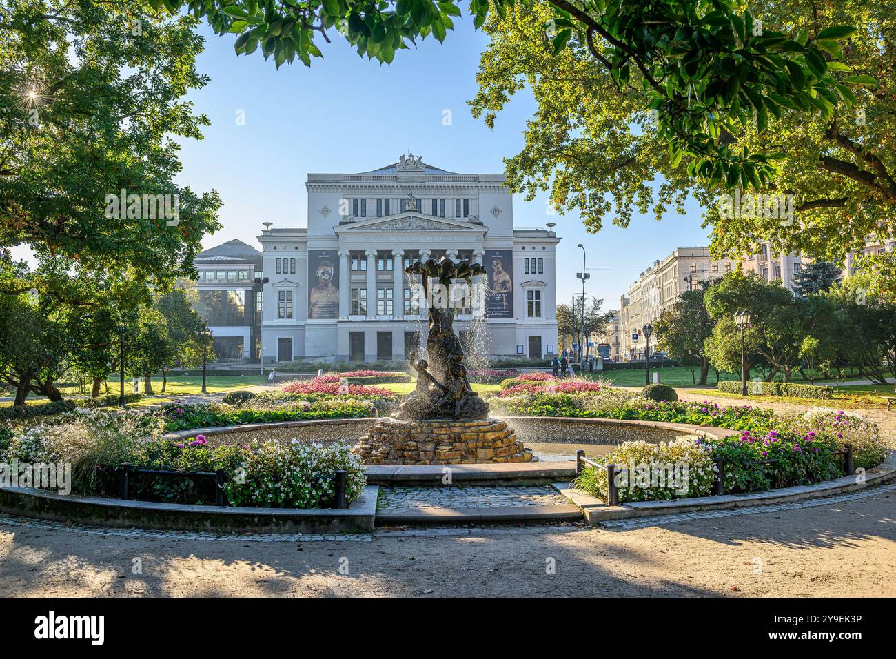 Teatro dell'opera e del balletto lettone a riga Foto Stock