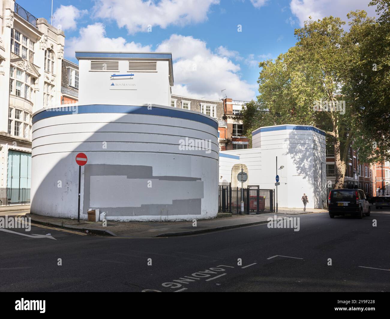 Iron Mountain, The Eisenhower Centre (quartier generale di Eisenhower nella seconda guerra mondiale), Fitzrovia, Londra, Inghilterra. Foto Stock