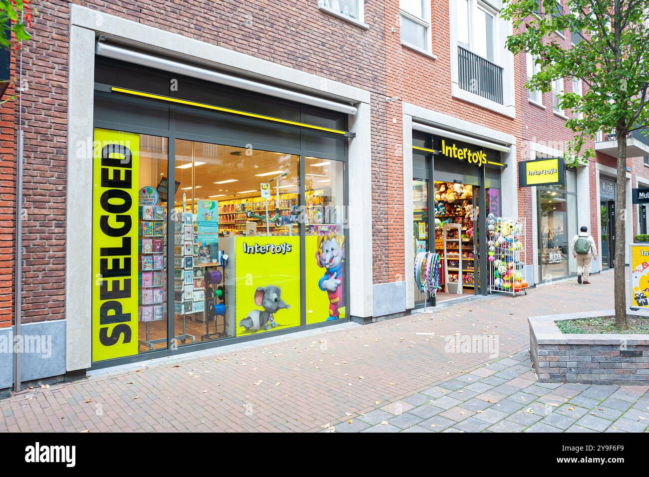 Negozio di giocattoli nel centro commerciale Gouweplein nella città di Waddinxveen, Paesi Bassi. Foto Stock