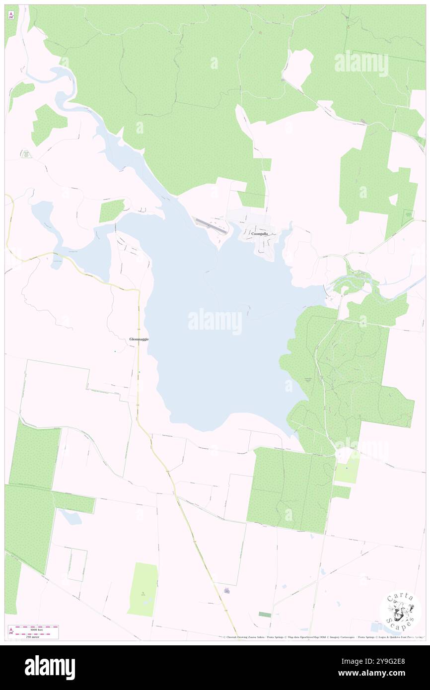 Lago Glenmaggie, UA, Australia, Victoria, s 37 54' 38'', N 146 46' 25'', MAP, Cartascapes Map pubblicata nel 2024. Esplora Cartascapes, una mappa che rivela i diversi paesaggi, culture ed ecosistemi della Terra. Viaggia attraverso il tempo e lo spazio, scoprendo l'interconnessione del passato, del presente e del futuro del nostro pianeta. Foto Stock