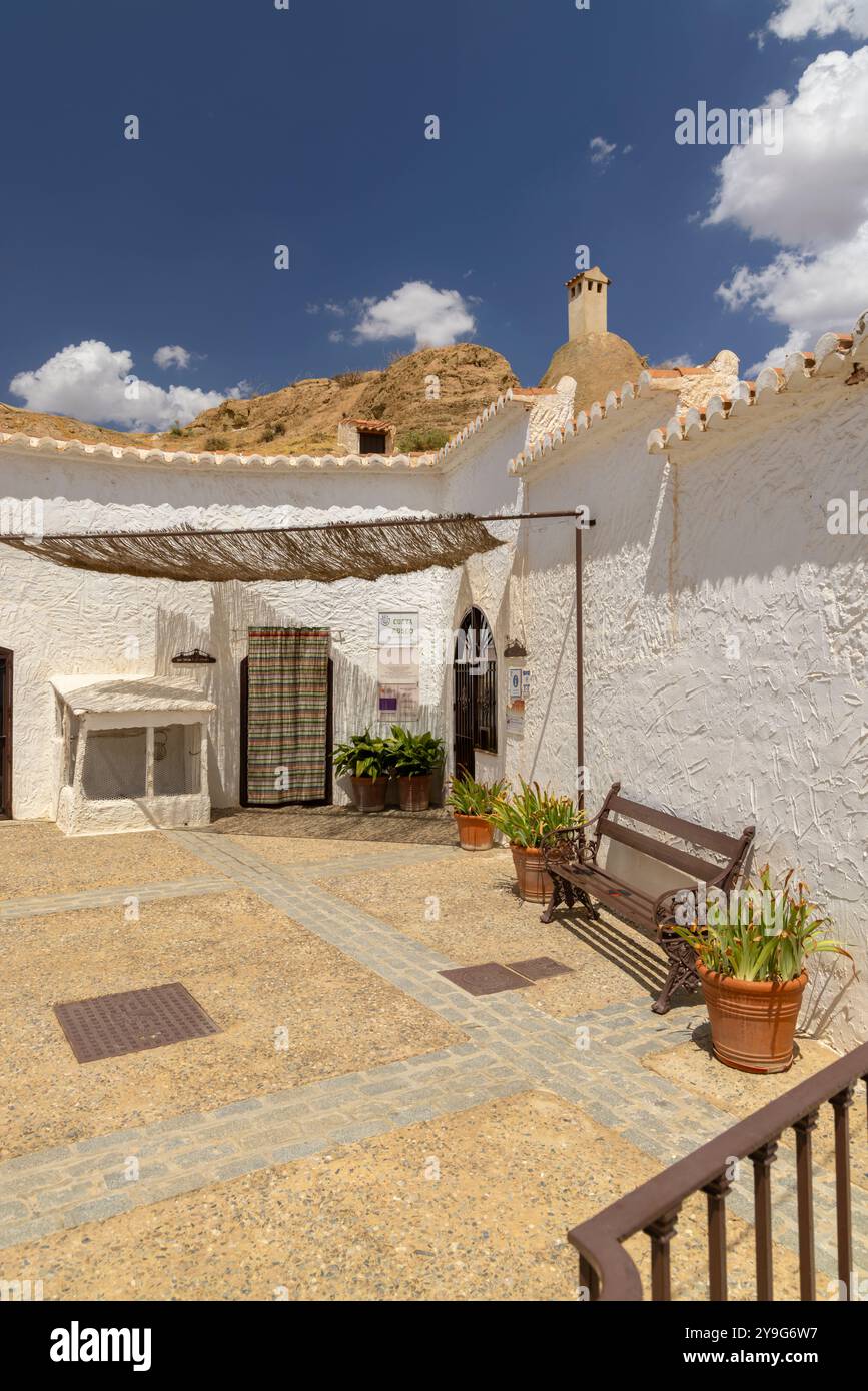 Grotte di Guadix (Cuevas de Guadix), Guadix, Provincia di Granada, Andalusia, Spagna Foto Stock