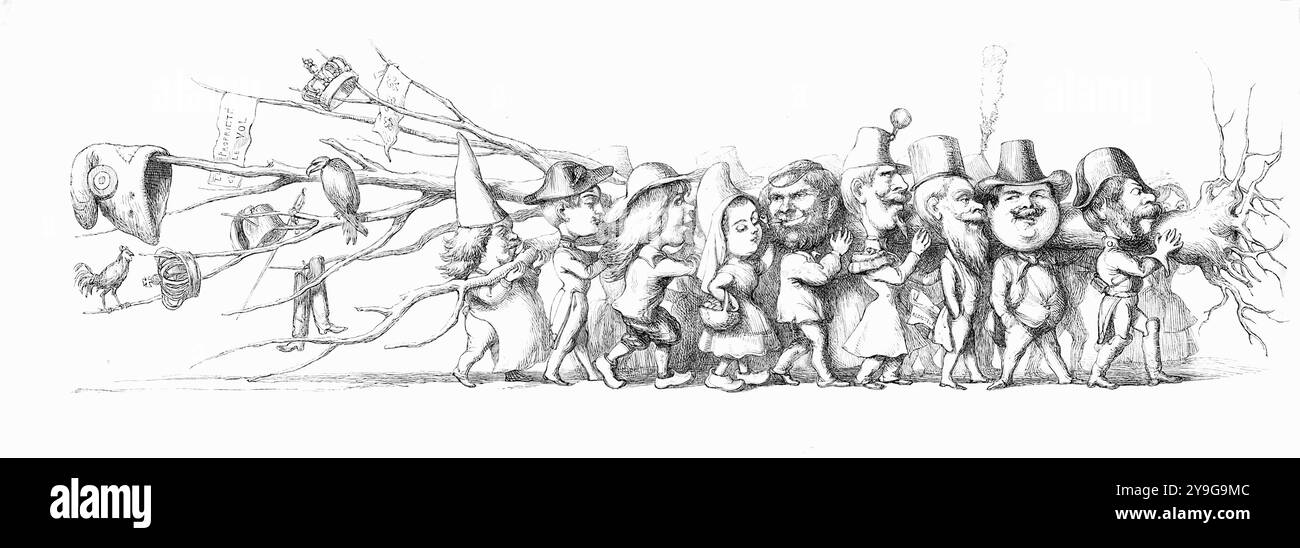 Richard Doyle - viaggio alla grande mostra - Francia - 1851 Foto Stock