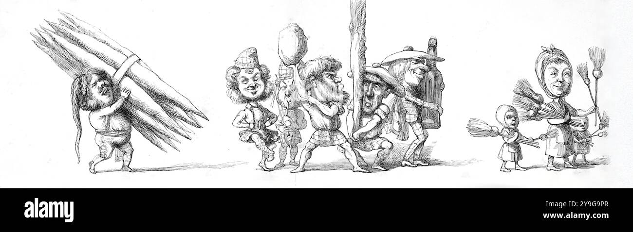 Richard Doyle - viaggio alla grande mostra - Spagna, Scozia e Svizzera - 1851 Foto Stock