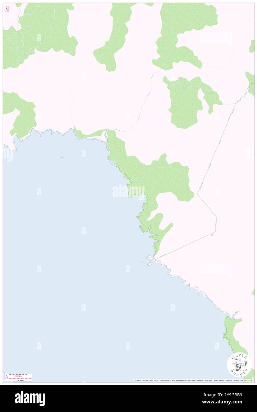 The Pophole, UA, Australia, Tasmania, s 42 59' 24''', N 145 36' 0'', MAP, Cartascapes Map pubblicata nel 2024. Esplora Cartascapes, una mappa che rivela i diversi paesaggi, culture ed ecosistemi della Terra. Viaggia attraverso il tempo e lo spazio, scoprendo l'interconnessione del passato, del presente e del futuro del nostro pianeta. Foto Stock