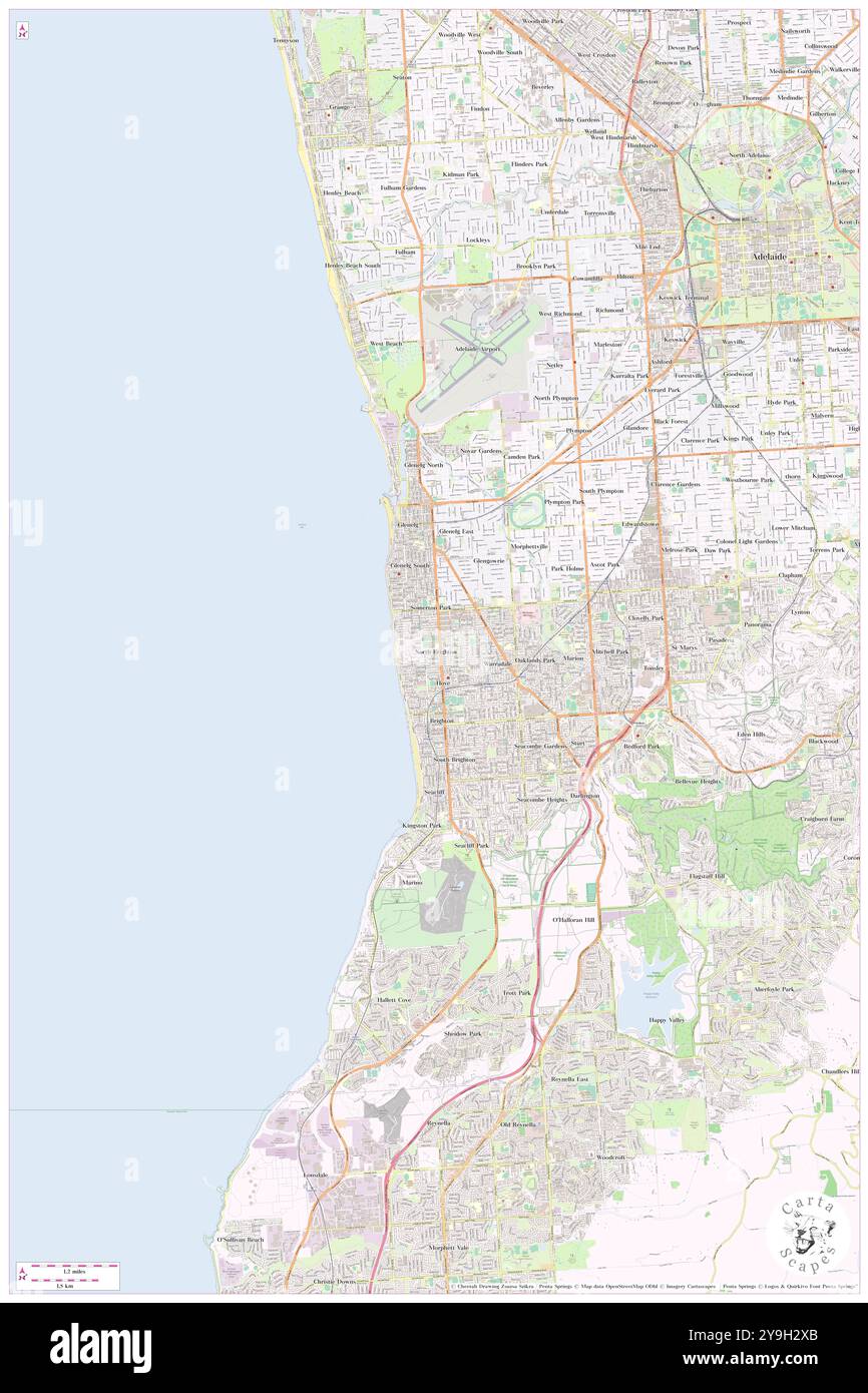 North Brighton, Holdfast Bay, AU, Australia, Australia meridionale, s 35 0' 10'', N 138 31' 19'', MAP, Cartascapes Map pubblicata nel 2024. Esplora Cartascapes, una mappa che rivela i diversi paesaggi, culture ed ecosistemi della Terra. Viaggia attraverso il tempo e lo spazio, scoprendo l'interconnessione del passato, del presente e del futuro del nostro pianeta. Foto Stock