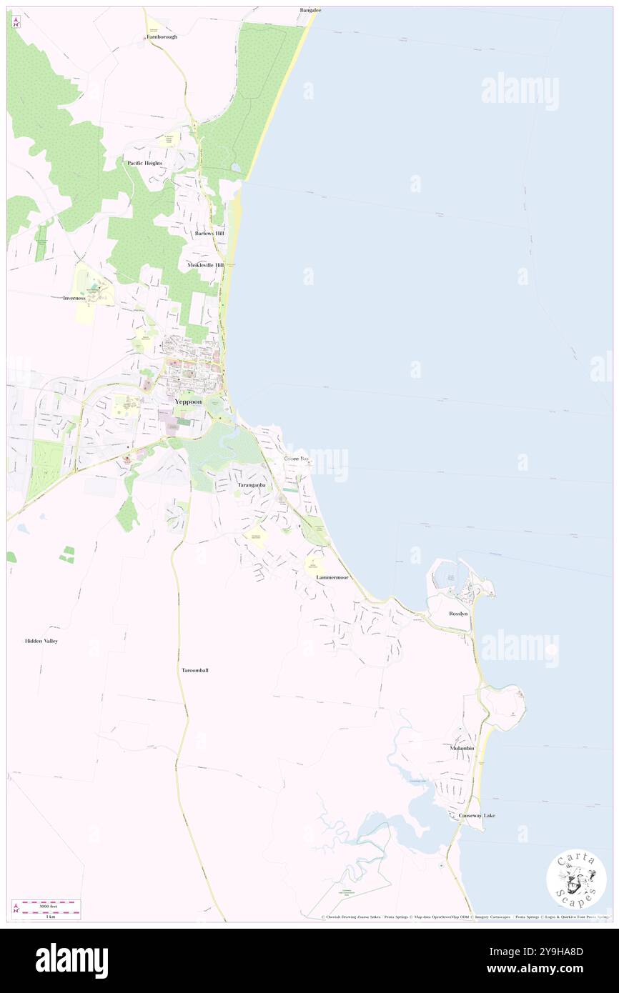 Wreck Point, Livingstone, AU, Australia, Queensland, s 23 8' 39'', N 150 45' 50'', MAP, Cartascapes Map pubblicata nel 2024. Esplora Cartascapes, una mappa che rivela i diversi paesaggi, culture ed ecosistemi della Terra. Viaggia attraverso il tempo e lo spazio, scoprendo l'interconnessione del passato, del presente e del futuro del nostro pianeta. Foto Stock