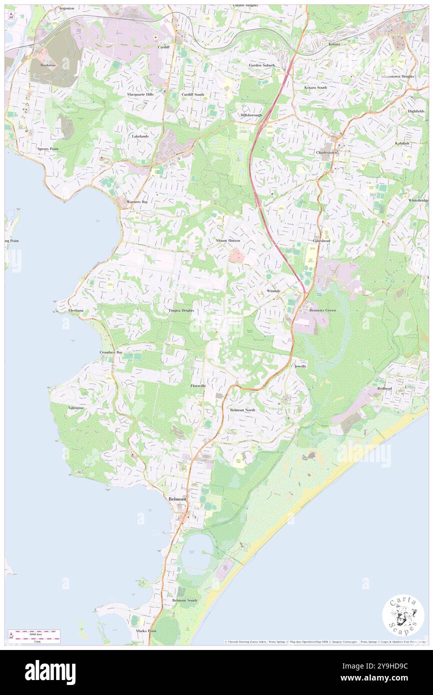 Tulootaba Reserve, , AU, Australia, nuovo Galles del Sud, s 32 59' 54'', N 151 40' 4'', MAP, Cartascapes Map pubblicata nel 2024. Esplora Cartascapes, una mappa che rivela i diversi paesaggi, culture ed ecosistemi della Terra. Viaggia attraverso il tempo e lo spazio, scoprendo l'interconnessione del passato, del presente e del futuro del nostro pianeta. Foto Stock