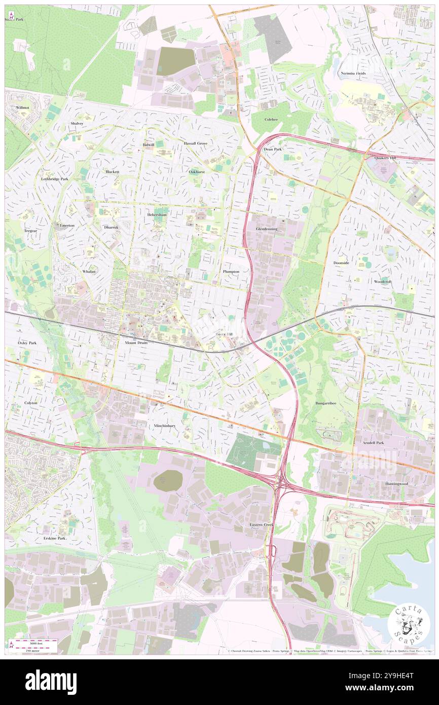 Rooty Hill Public School, Blacktown, AU, Australia, nuovo Galles del Sud, s 33 46' 4'', N 150 50' 24''', MAP, Cartascapes Map pubblicata nel 2024. Esplora Cartascapes, una mappa che rivela i diversi paesaggi, culture ed ecosistemi della Terra. Viaggia attraverso il tempo e lo spazio, scoprendo l'interconnessione del passato, del presente e del futuro del nostro pianeta. Foto Stock