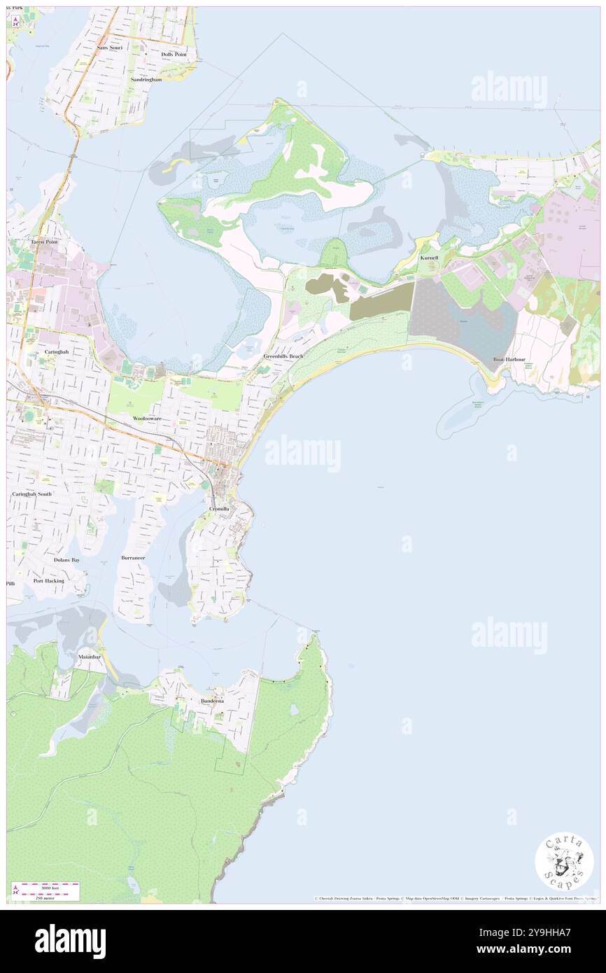 Bate Bay, , AU, Australia, nuovo Galles del Sud, s 34 2' 59'', N 151 10' 0'', MAP, Cartascapes Map pubblicata nel 2024. Esplora Cartascapes, una mappa che rivela i diversi paesaggi, culture ed ecosistemi della Terra. Viaggia attraverso il tempo e lo spazio, scoprendo l'interconnessione del passato, del presente e del futuro del nostro pianeta. Foto Stock