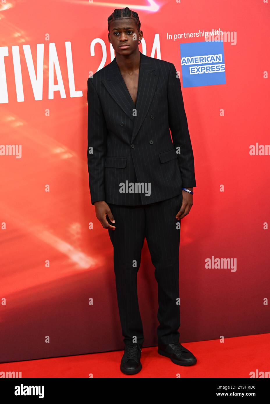 LONDRA, REGNO UNITO. 10 ottobre 2024. Callum Daniel partecipa al "Elton John: Never Too Late" Headline Gala - 68° BFI London Film Festival a Londra, Regno Unito. (Foto di 李世惠/SEE li/Picture Capital) credito: Vedi li/Picture Capital/Alamy Live News Foto Stock