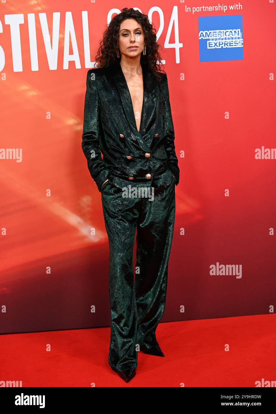 LONDRA, REGNO UNITO. 10 ottobre 2024. Amy di partecipa al "Elton John: Never Too Late" Headline Gala - 68° BFI London Film Festival a Londra, Regno Unito. (Foto di 李世惠/SEE li/Picture Capital) credito: Vedi li/Picture Capital/Alamy Live News Foto Stock